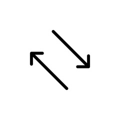 Arrow sign symbol line icon suitable for any purpose