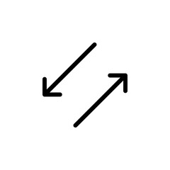 Arrow sign symbol line icon suitable for any purpose