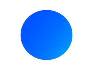 Fototapeta na wymiar blue sphere isolated on white. Gradient background, Wallpaper, backdrop, etc