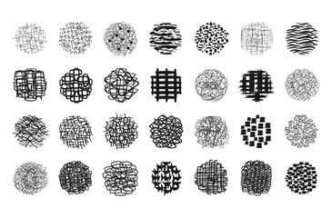 Set of abstract shapes, vector illustration