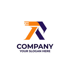 Letter R Modern Company Logo Template