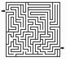 children's puzzle square maze (labyrinth)