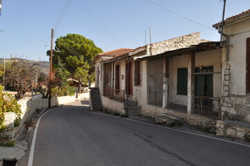 Fototapeta na wymiar The beautiful village of Arminou in the province of Paphos, in Cyprus