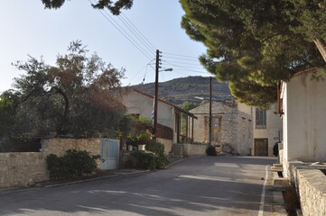 Fototapeta na wymiar The beautiful village of Arminou in the province of Paphos, in Cyprus