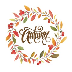 autumn leaves frame