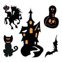 Halloween silhouette collection