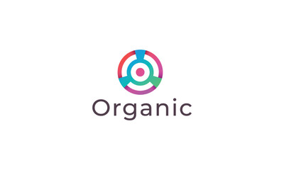 Letter O creative Organic motion orientation logo