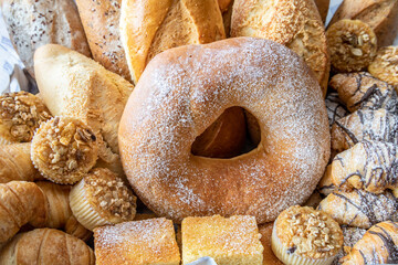 Typical colombian food, variety of bread