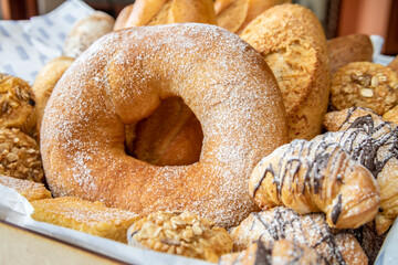 Typical colombian food, variety of bread