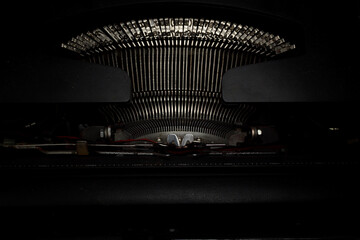Vintage typewriter ,noir mood.