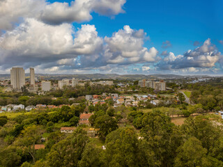 Fototapeta premium Fotos aéreas de região nobre em Valinhos no estado de São Paulo