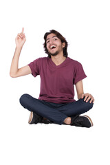 raising a finger laughing