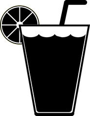 Cocktail icon, Travel and holiday symbols, transparent backgrounds