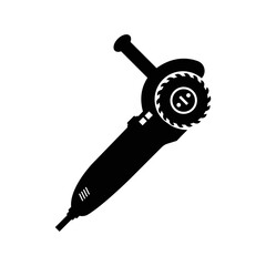 Electric cutting blade machine icon | Black Vector illustration |