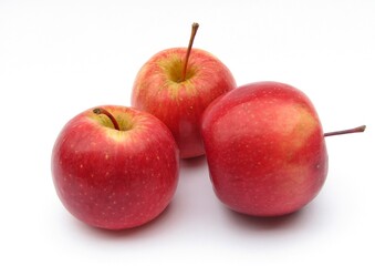 red apples isolated on white background 