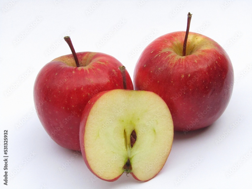 Canvas Prints red apples isolated on white background