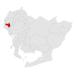 愛知県　地図　津島市