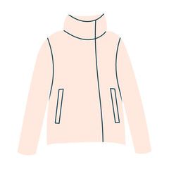 jacket in doodle style, vector