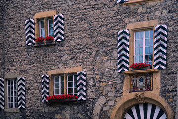 Views of the municipality of Murten in the canton of Freiburg. Switzerland.