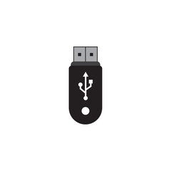 flash drive icon logo vector design template