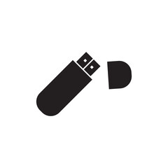 flash drive icon logo vector design template