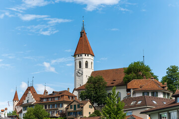Fototapeta premium Thun is a municipality in the canton of Bern in Switzerland.