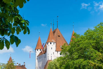 Fototapeta premium Thun is a municipality in the canton of Bern in Switzerland.