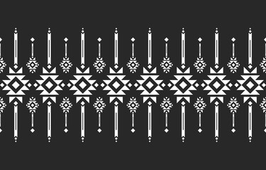 Vector seamless decorative ethnic pattern colorful geometric.American indian motifs. Design for background,carpet,wallpaper,clothing,wrapping,Batik,fabric,pillow,Vector illustration.embroidery style.