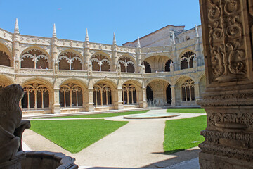 Obraz premium Portugal ville de Lisbonne, Monastère des Hiéronymites (Mosteiro dos Jerónimos) 
