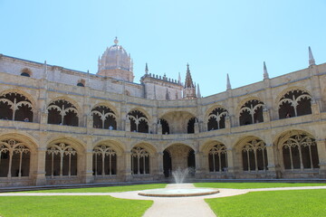 Fototapeta premium Portugal ville de Lisbonne, Monastère des Hiéronymites (Mosteiro dos Jerónimos) 