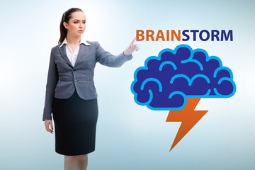 Brainstorming concept as a way of finding solutions