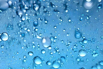 Cosmetic moisturizer water bubble drop 3D skincare. Liquid serum moisture oil with collagen, hyaluronic acid and niacinamide molecule