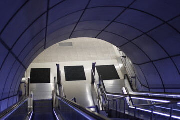 Interior of a tube station