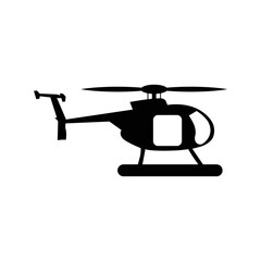 Personal aircraft helicopter rotor icon | Black Vector illustration |