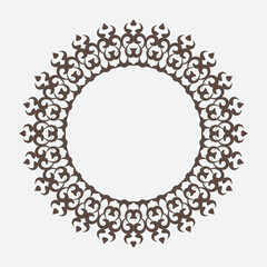 Frame. Vintage vector. Well built for easy editing . retro circle frame. Vector illustration.