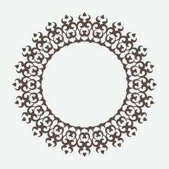 Frame. Vintage vector. Well built for easy editing . retro circle frame. Vector illustration.