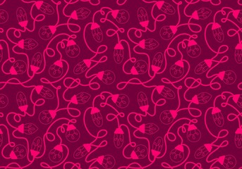 Festive illumination seamless idea light bulbs pattern for wrapping and kids clothes print and study notebooks