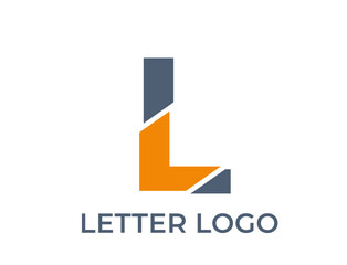 letter l logo design. creative alphabet logotype. isolated vector image