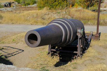 Historic cannon on the fortress island of Soumenlinna