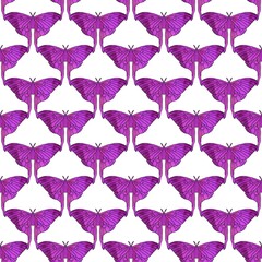 Fototapeta na wymiar Summer abstract geometric seamless butterfly moth pattern for wrapping paper and kids clothes print and fabrics