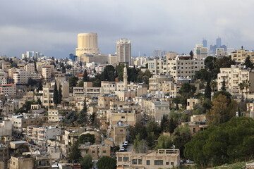 Fototapeta na wymiar Panoramic view of Amman city, Jordan