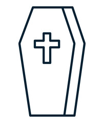 Obraz premium halloween coffin icon