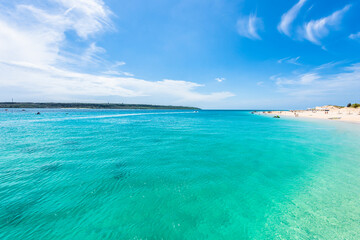 宮古島の美しい海と与那覇前浜のビーチ