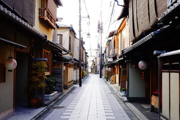 京都　宮川町　閑静な風景