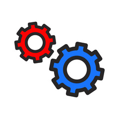 Gear icon Transparent Png no background