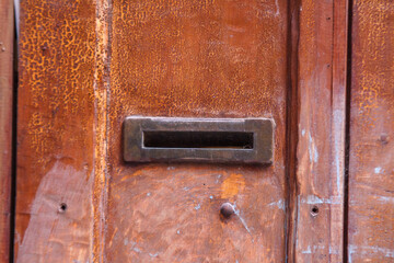 old door in a street in Rio de Janeiro, Brazil.