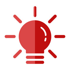 Bulb Lamp Icon Symbol for Logo, Pictogram, Apps, Website, or Graphic Design Element. Idea Symbol. Format PNG
