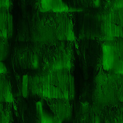 Seamless image of an old brick wall in green color. Dark seamless background, brick texture.
