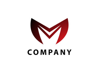 Red and Silver M Logo for Corporate Companies