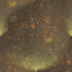 Seamless image of an old, worn concrete wall with damage. Dark gray seamless background. Non-uniform texture.
